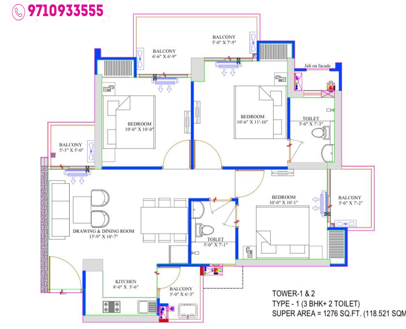 RG Pleiades Floor Plan